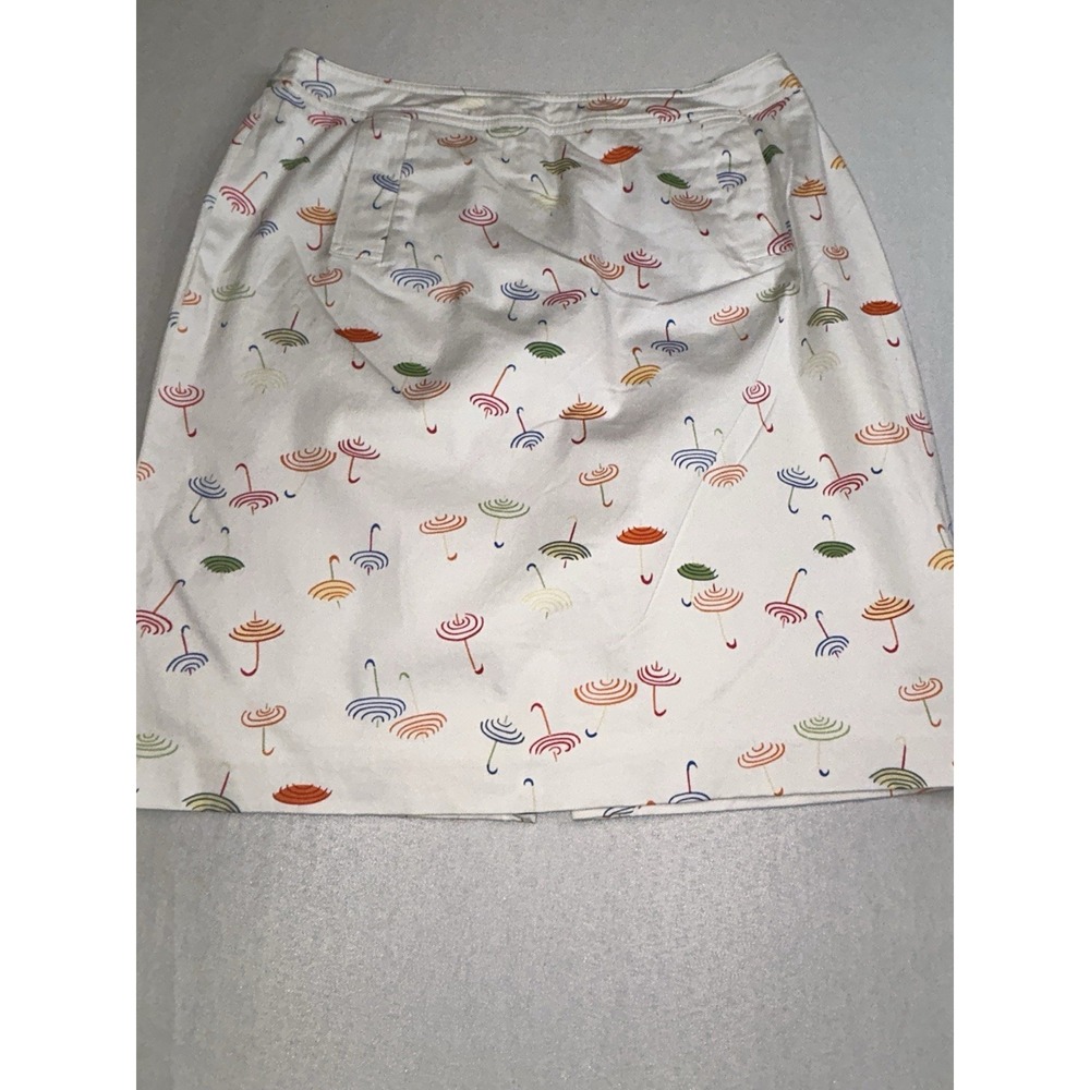 Talbots Stretch Cotton Spandex Umbrella Fully Lined Zipper Closure‎ vtg Skirt 12